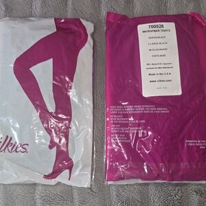 Silkies Black Microfiber Hosiery